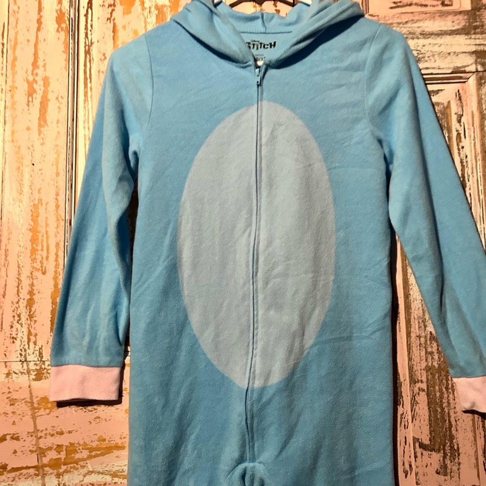 Disney STITCH Light Blue and Pink Kids Footie - Picture 2 of 7